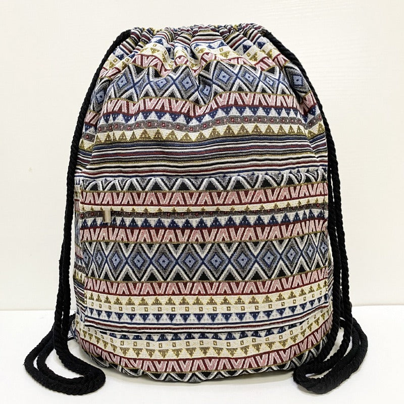 Original Simplicity Lightweight Light Ethnic Literary Style Backpack