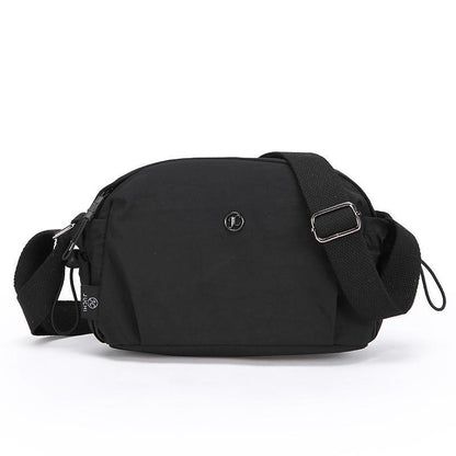Lightweight Nylon Fashionable Simple Versatile Casual Multi-layer Shoulder Travel Crossbody Bag For Women