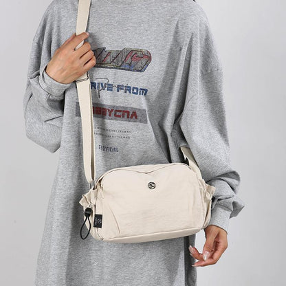 Lightweight Nylon Fashionable Simple Versatile Casual Multi-layer Shoulder Travel Crossbody Bag For Women