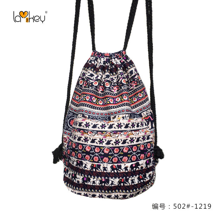 Original Simplicity Lightweight Light Ethnic Literary Style Backpack