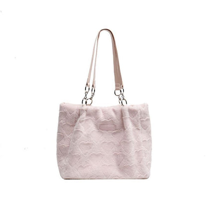 New Large-capacity Love Furry Shoulder Bag
